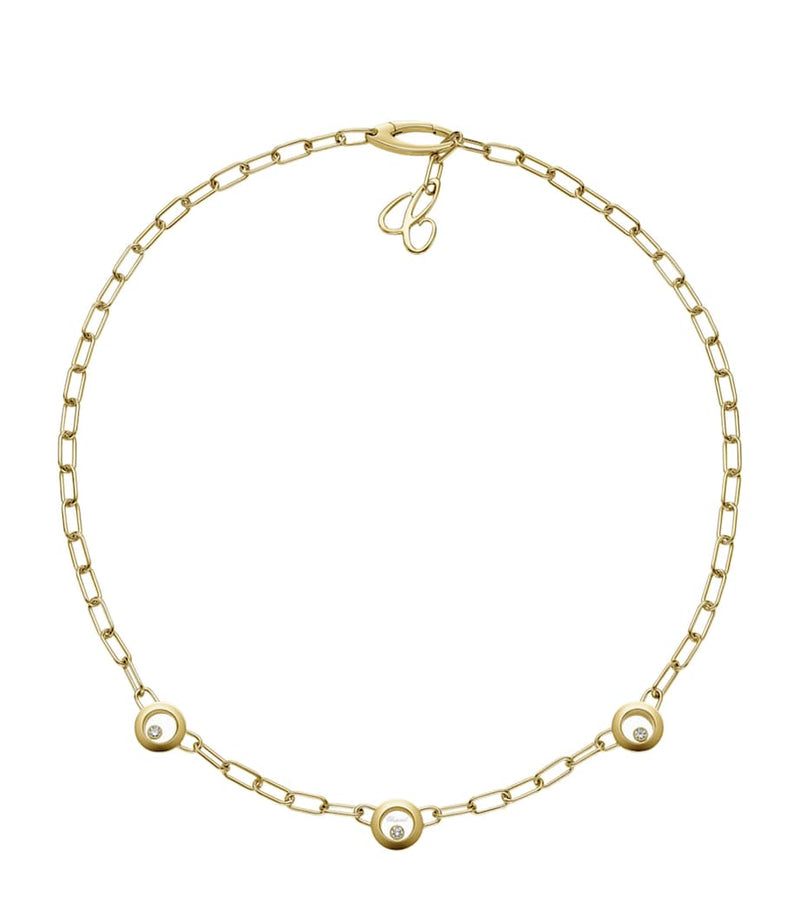 Chopard Happy Diamonds Icons necklace 18kt yellow gold, imported from the UK