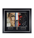 Leipzig Galleries Star Wars The Force Awakens cast-signed lightsaber framed display, UK version