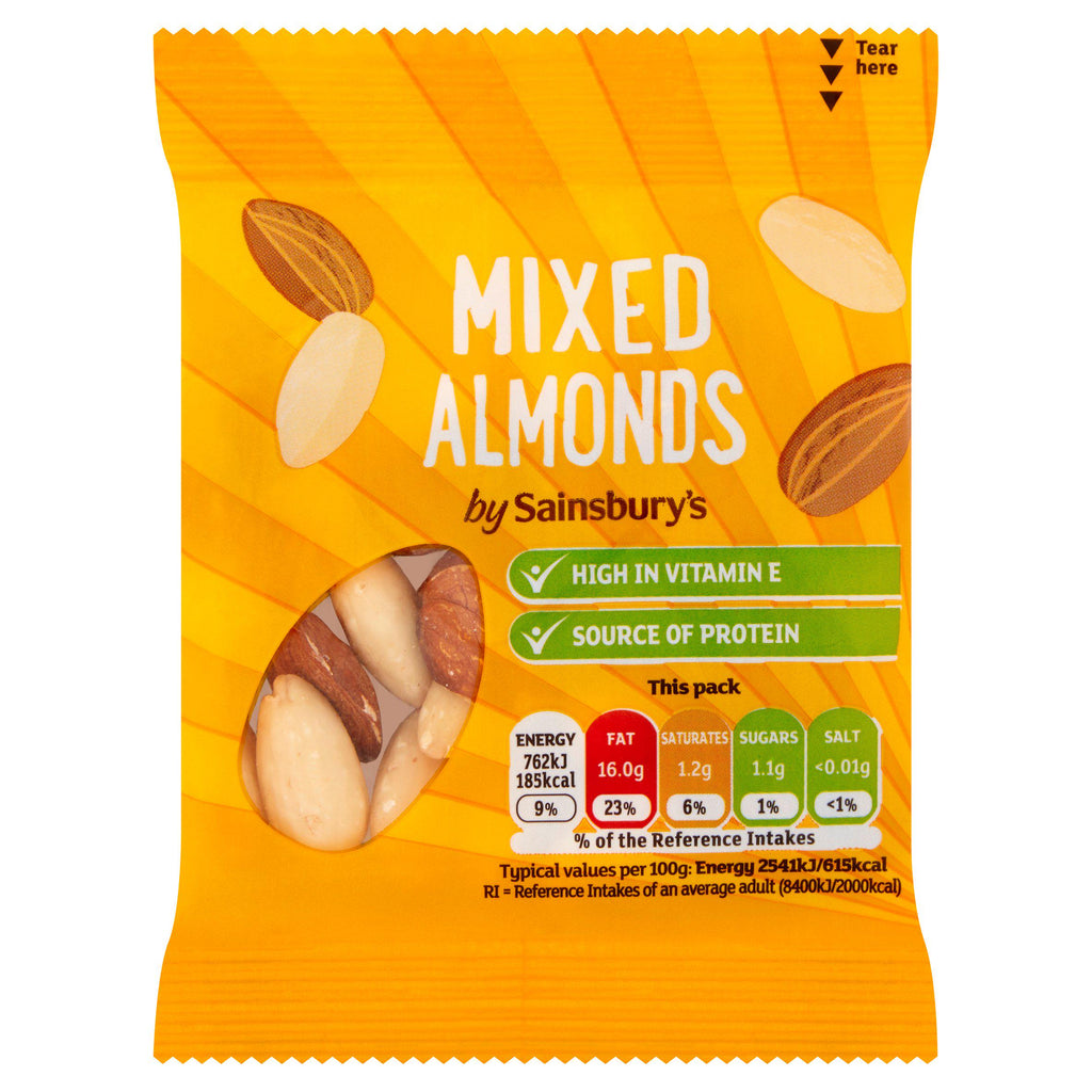 Sainsbury's Mixed Almonds 30g