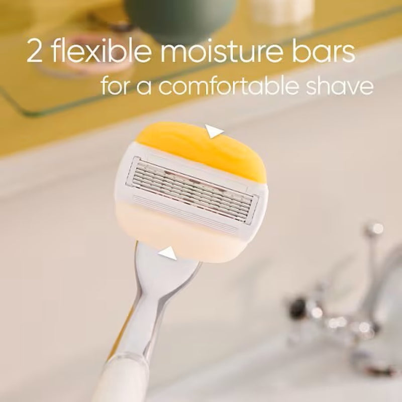 Venus ComfortGlide women's razor with coconut and Olay 8 blades (British brand)