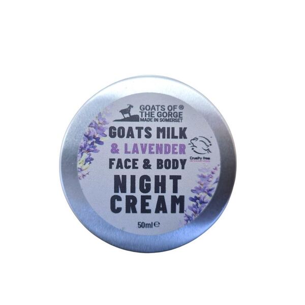 Goats of the Gorge lavender night cream 50ml, imported from the UK