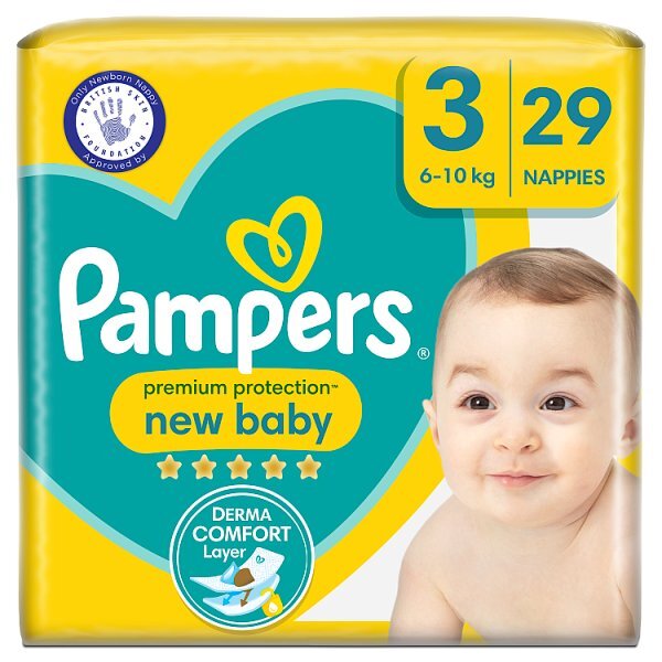 Pampers New Baby Size 3 Nappies Carry Pack x29 GOODS Superdrug   