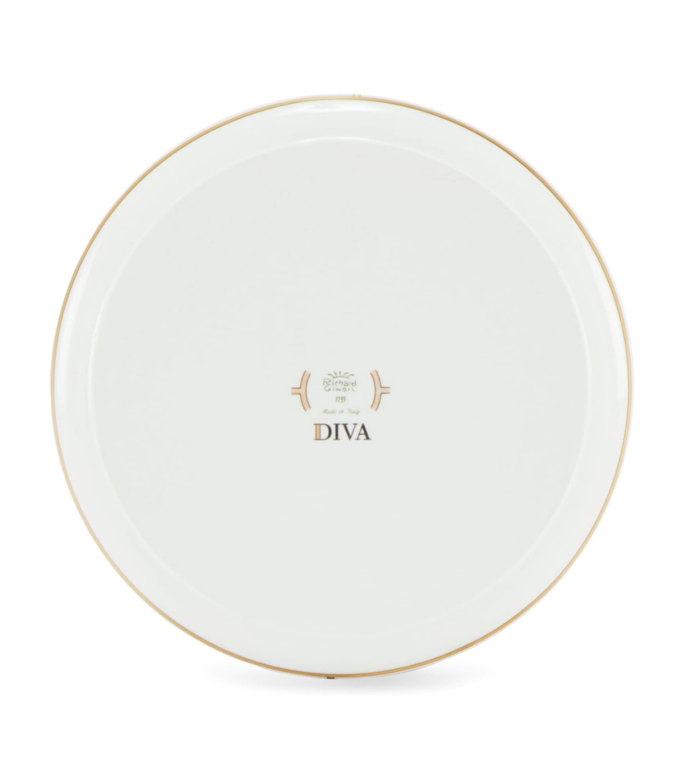 GINORI 1735 porcelain Celeste round tray 17cm - British product