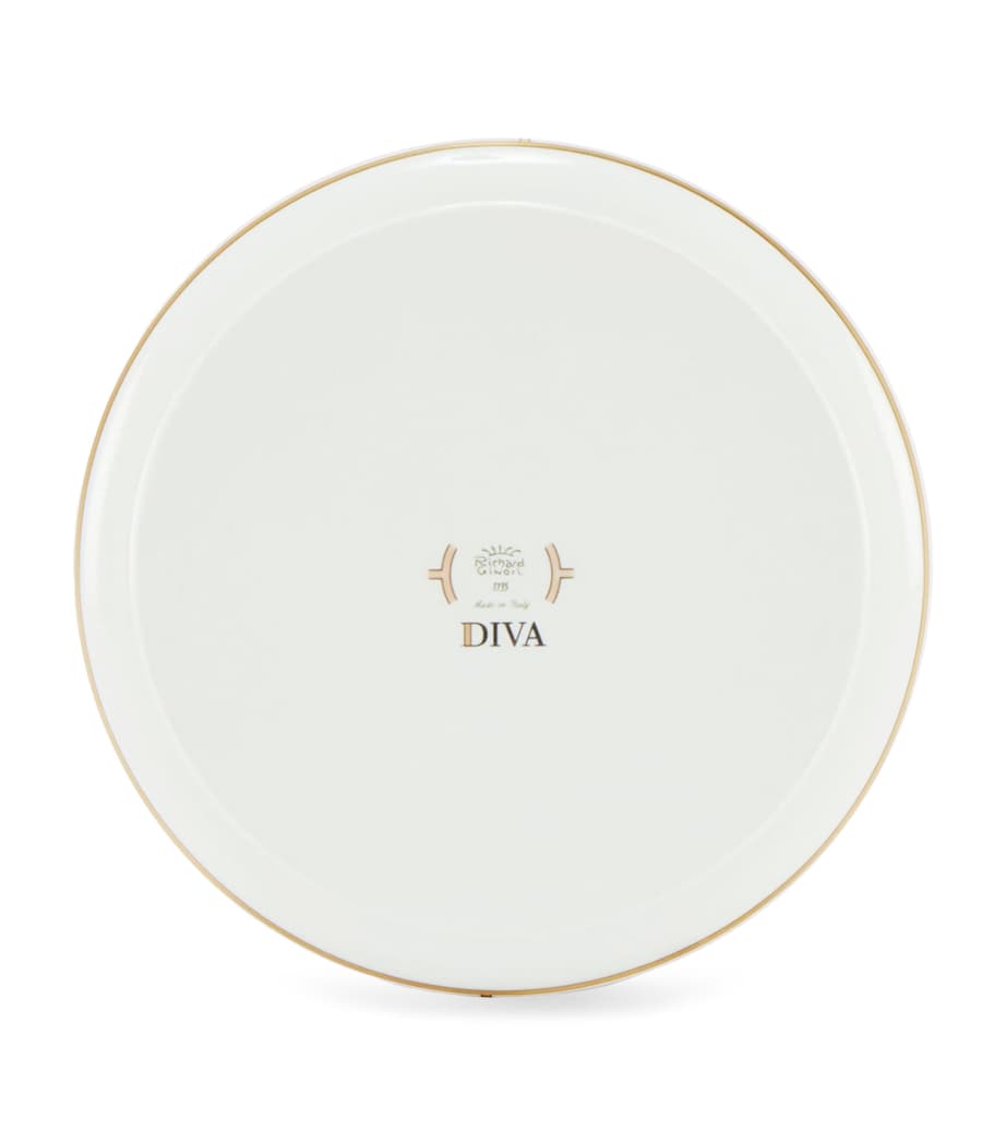 GINORI 1735 porcelain Celeste round tray 17cm - British product
