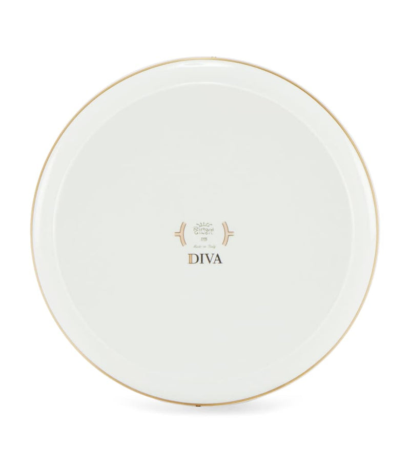 GINORI 1735 porcelain Celeste round tray 17cm - British product