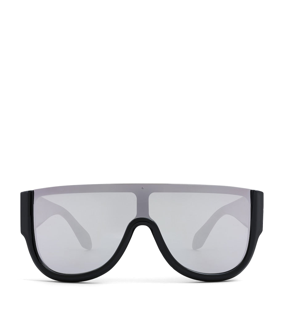 Alaïa oversized square sunglasses in acetate, imported from the UK