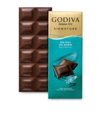 Godiva dark chocolate bar with sea salt 90g, UK version