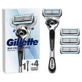 Gillette SkinGuard Sensitive Razor Aloe - 4 Blades GOODS Superdrug   