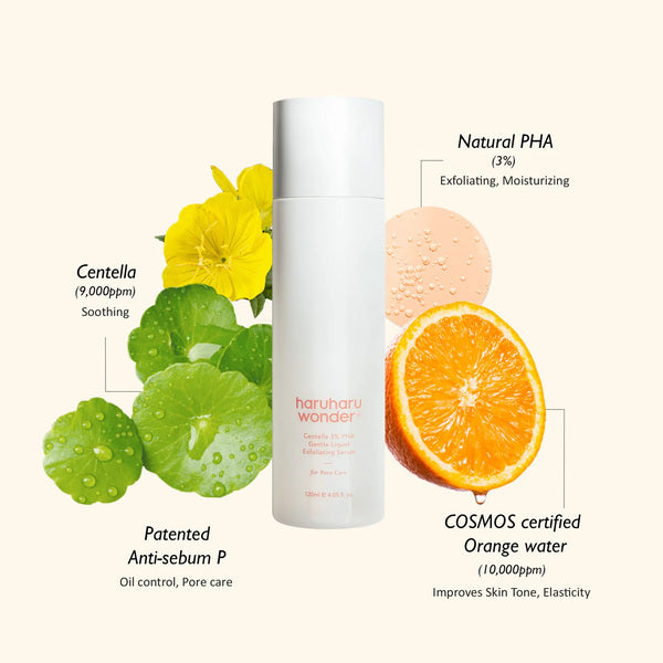 HaruHaru Wonder Centella 3% PHA serum 120ml, imported from the UK