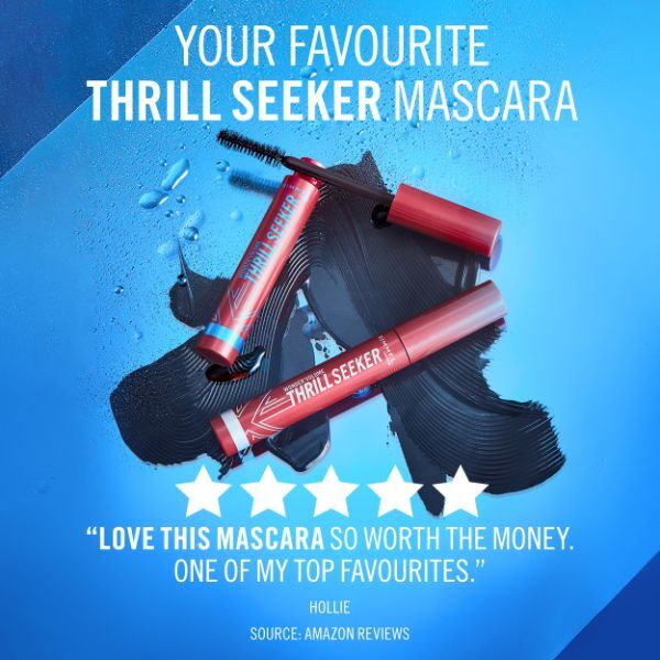 Rimmel London Thrill Seeker Mascara - Waterproof Black 8Ml