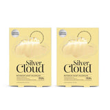 Silver Cloud satin frilly pillowcase twin pack, UK version