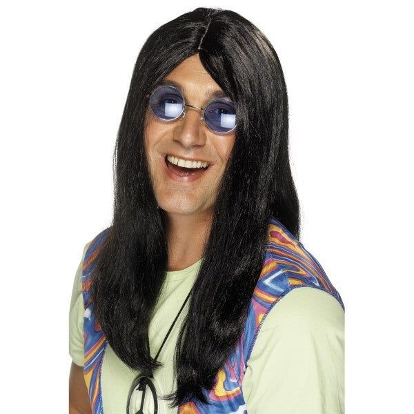 Smiffys Neil Hippy wig with side parting - British brand