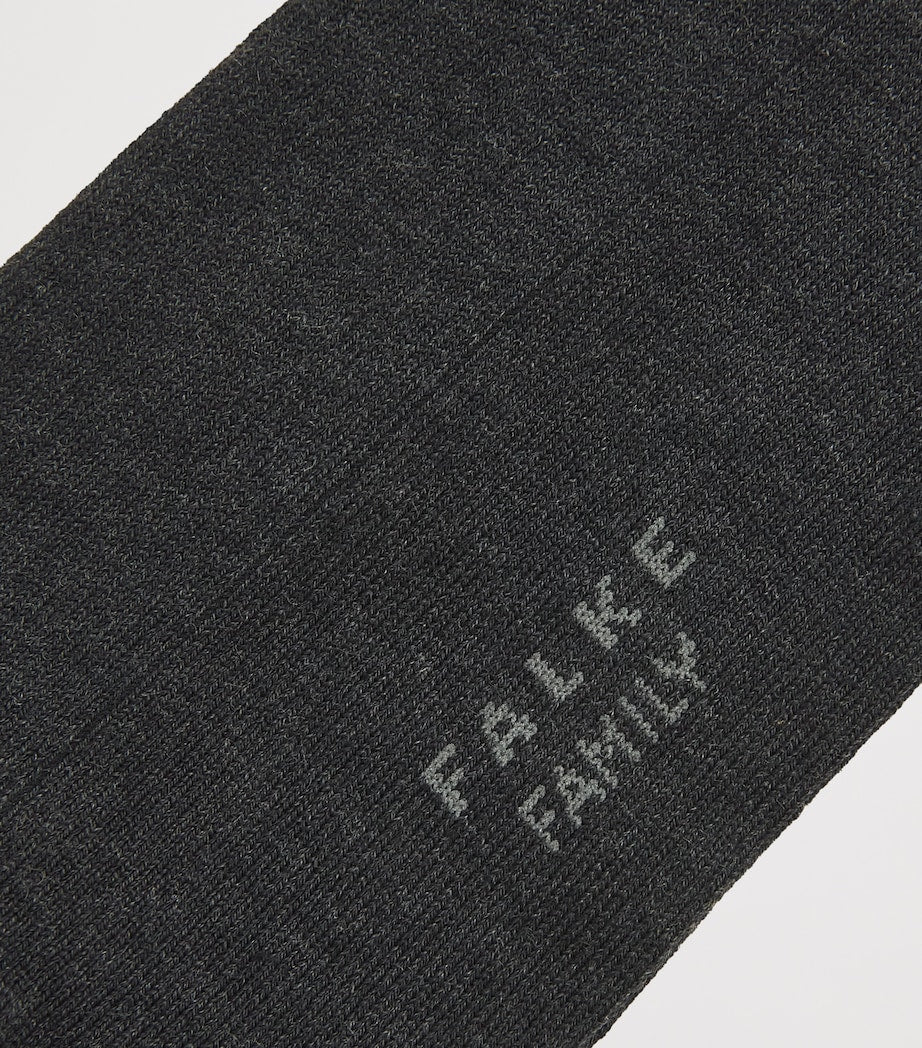 Falke Family Socks cotton blend with ribbed trims (British brand)