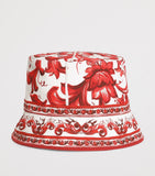 Dolce&Gabbana Majolica print cotton bucket hat - British product