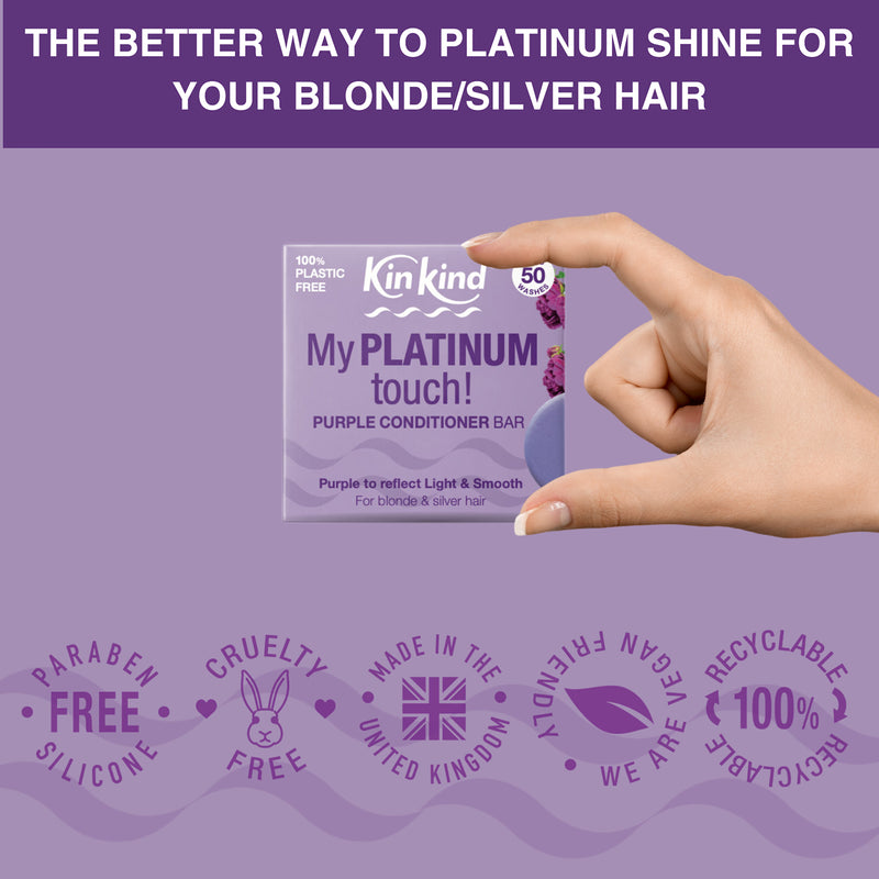 KinKind purple conditioner bar 40g, UK version