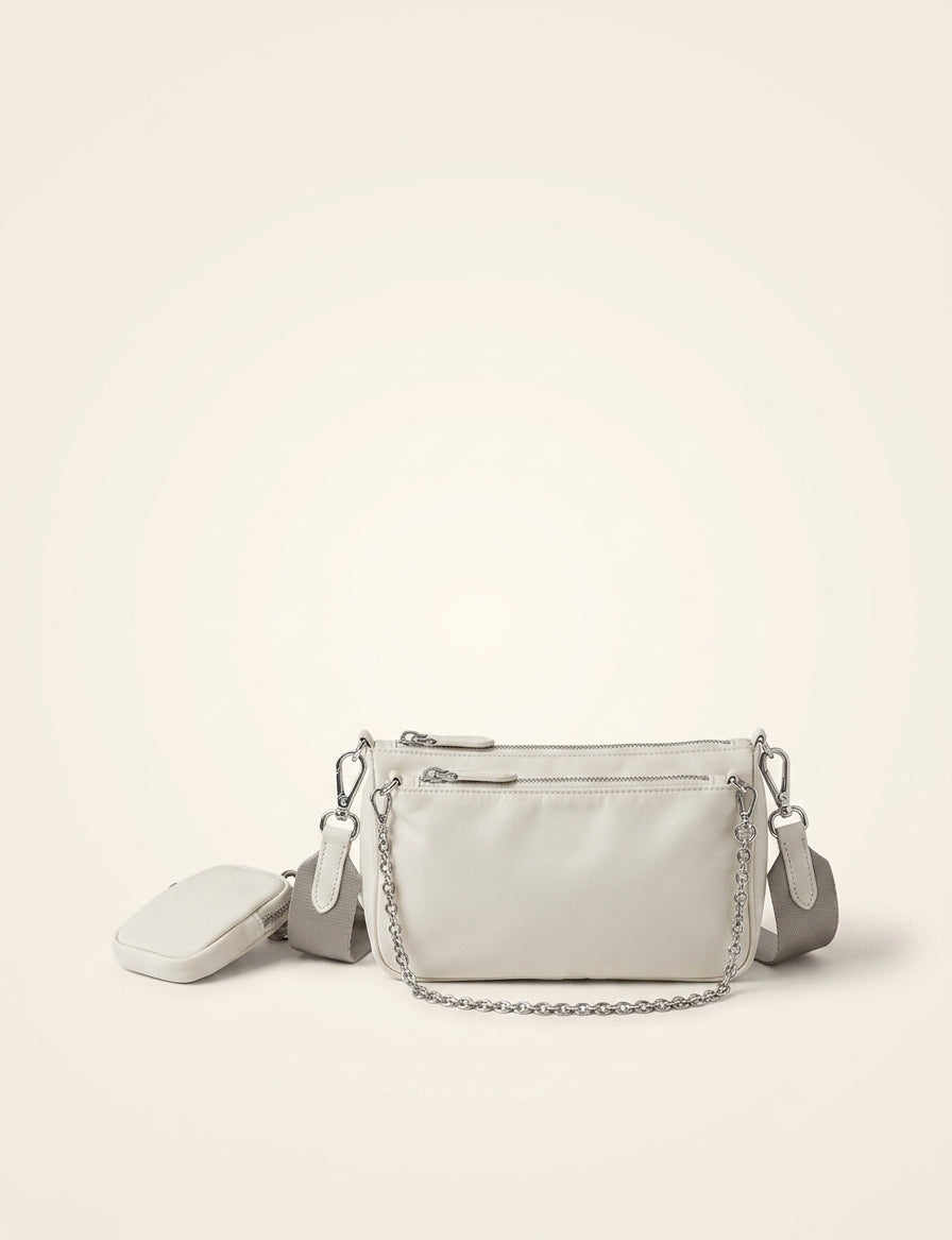 Prada Re-Nylon Saffiano leather mini shoulder bag (British brand)