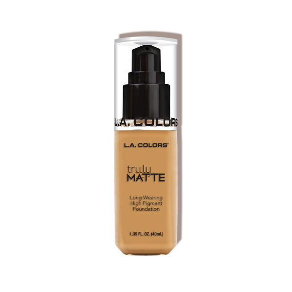 L.A. Colors Truly Matte Foundation Golden Beige 40ml, imported from the UK