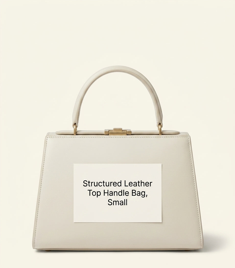 Givenchy Pinch smooth leather top-handle bag with gold accents, UK version
