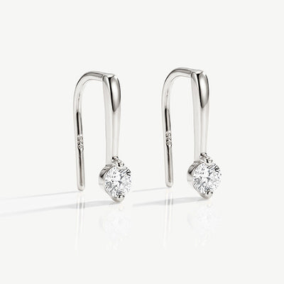 Superdrug MUCHV Pull Through Hoop Earrings in 18k Gold or Silver- Buy online at McGrocer