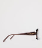 LOEWE acetate rectangular slim sunglasses made in Italy, UK version