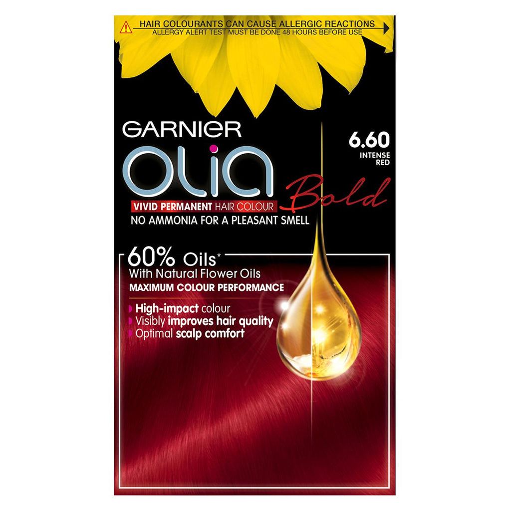 Garnier Olia Bold 6.60 Intense Red No Ammonia Permanent Hair Dye