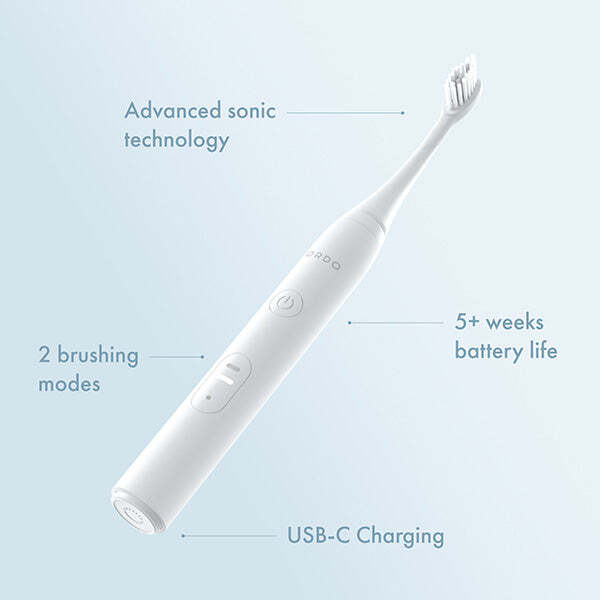 Ordo Sonic Lite electric toothbrush Petal, imported from the UK