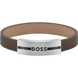 BOSS brown men's bracelet 1580496M, imported from the UK