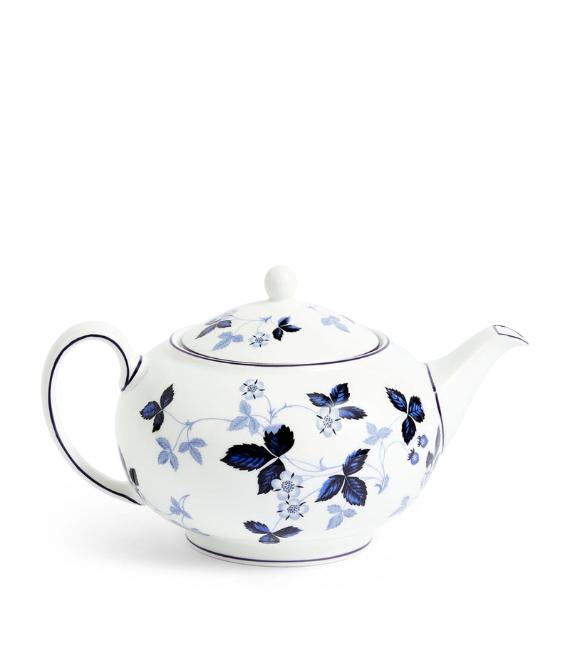 Wedgwood Wild Strawberry Inky Blue teapot (British brand)
