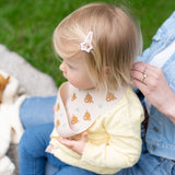 Ziggle silicone bib highland cow one size (British brand)