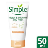 Simple Protect 'N' Glow Detox & Brightening Clay Mask 50ml GOODS Superdrug   