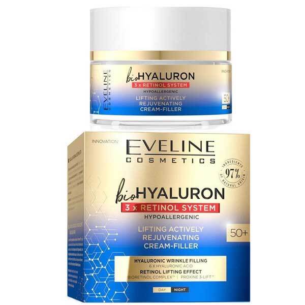 Eveline Bio Hyaluron retinol cream filler 50 plus (British brand)