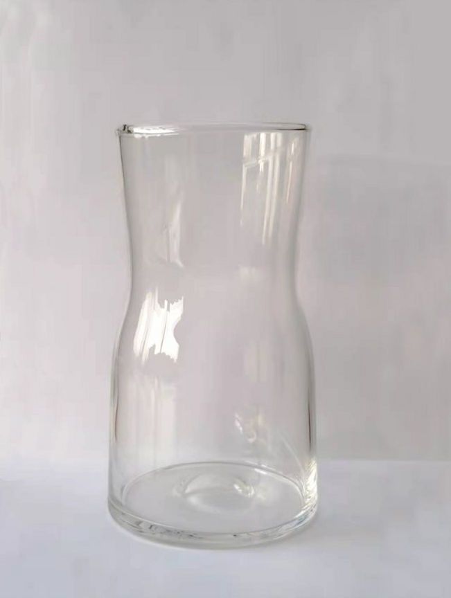 George Home Clear Glass Carafe Vase