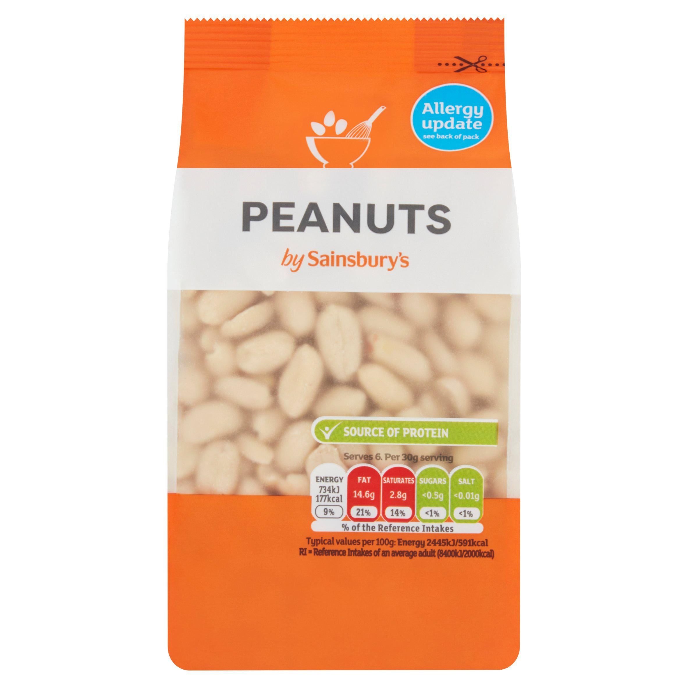 Sainsbury's Peanuts 200g GOODS Sainsburys   