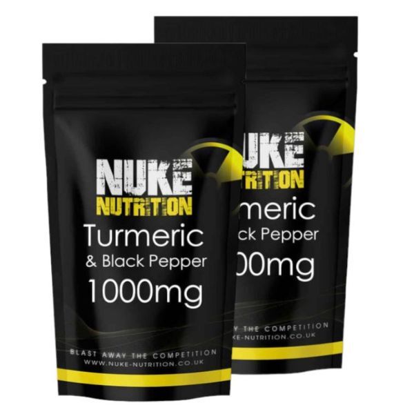 Nuke Nutrition Turmeric & Black Pepper Capsules 1000mg-120ct GOODS Superdrug   