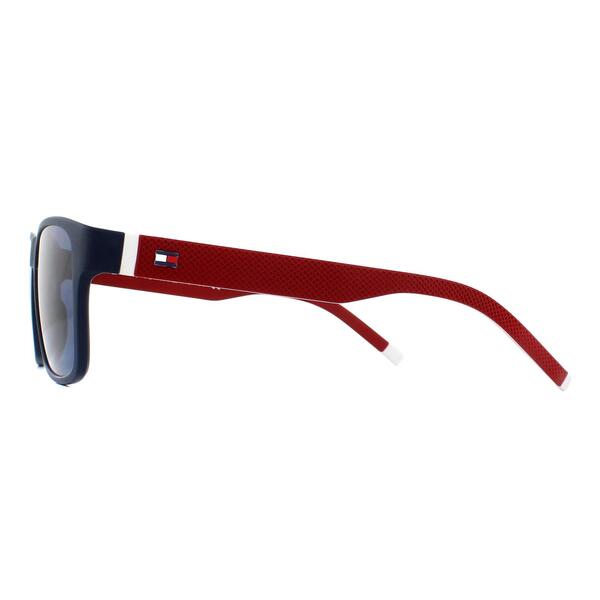 Tommy Hilfiger TH 1718/S black rectangular sunglasses, imported from the UK