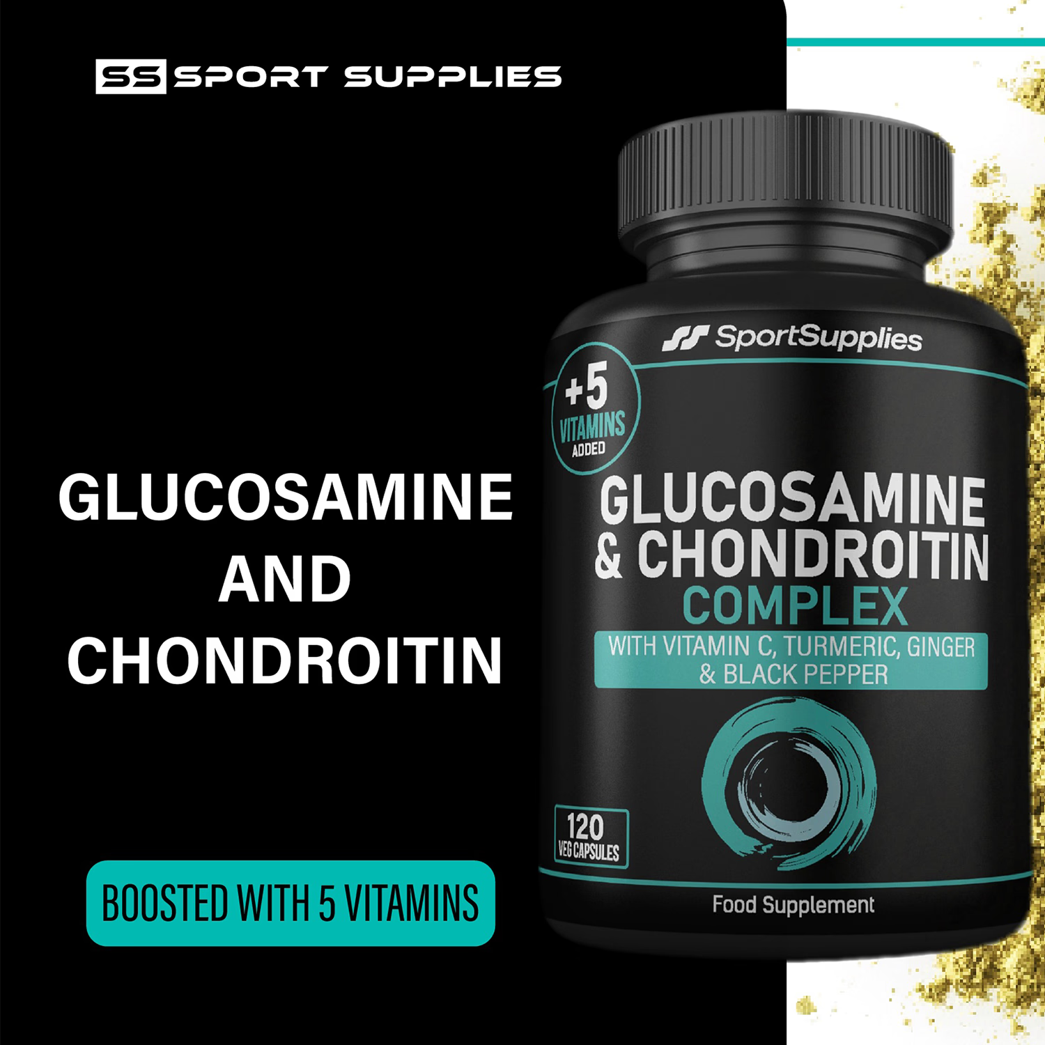 SS Sport Supplies glucosamine chondroitin joint supplement 120 capsules (British brand)