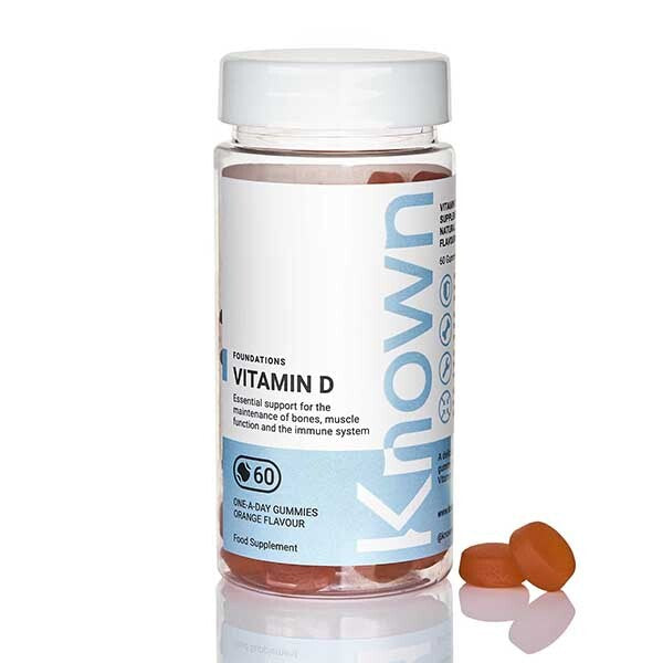 Known Vitamin D Orange Gummy Supplements x 60