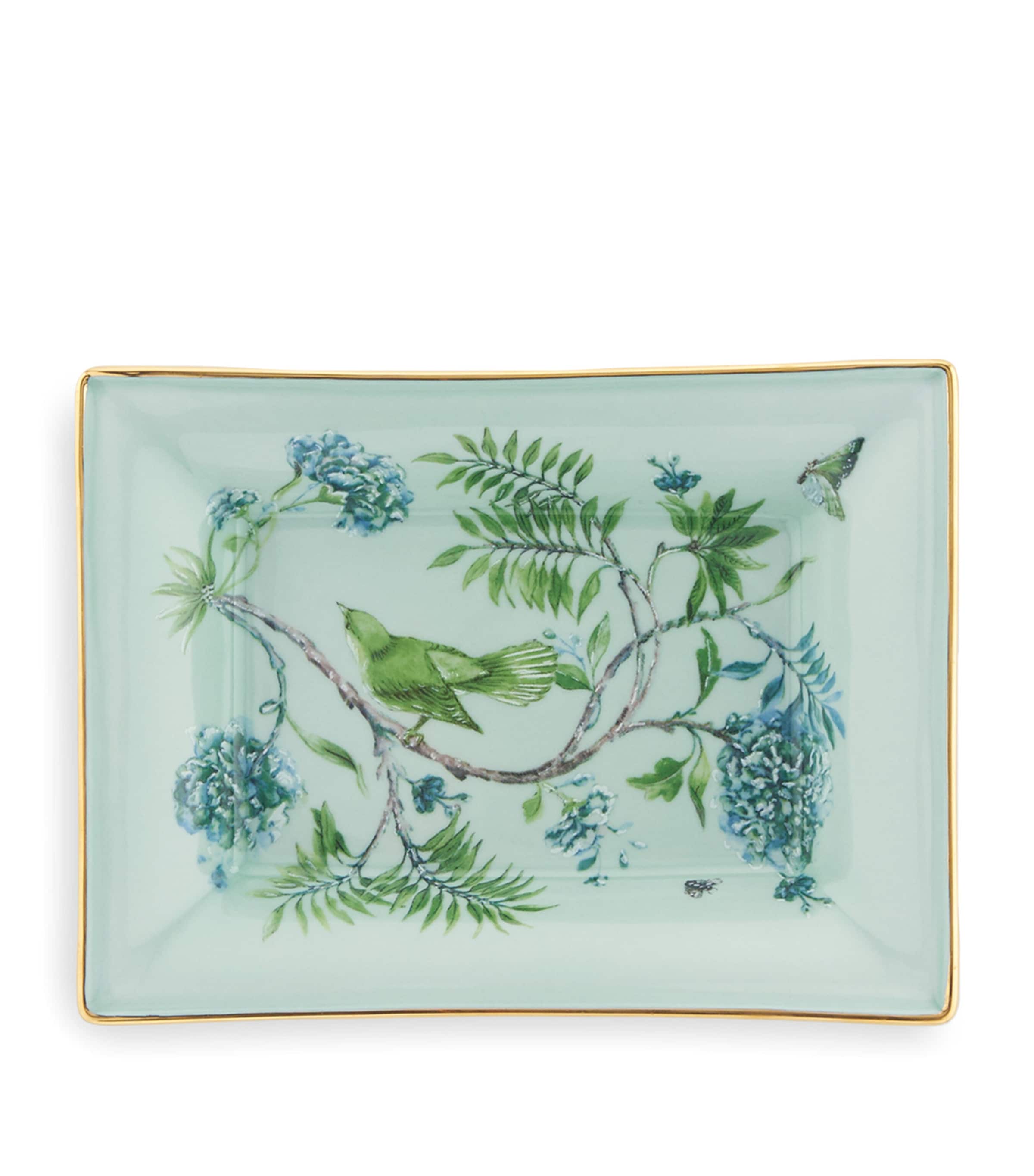 Aquazzura Secret Garden rectangular tray 18cm - British product