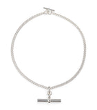 Tilly Sveaas sterling silver T-bar curb-link necklace, UK version
