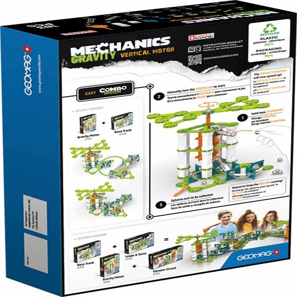 Geomag Mechanics Gravity magnetic vertical motor 183 pieces, imported from the UK