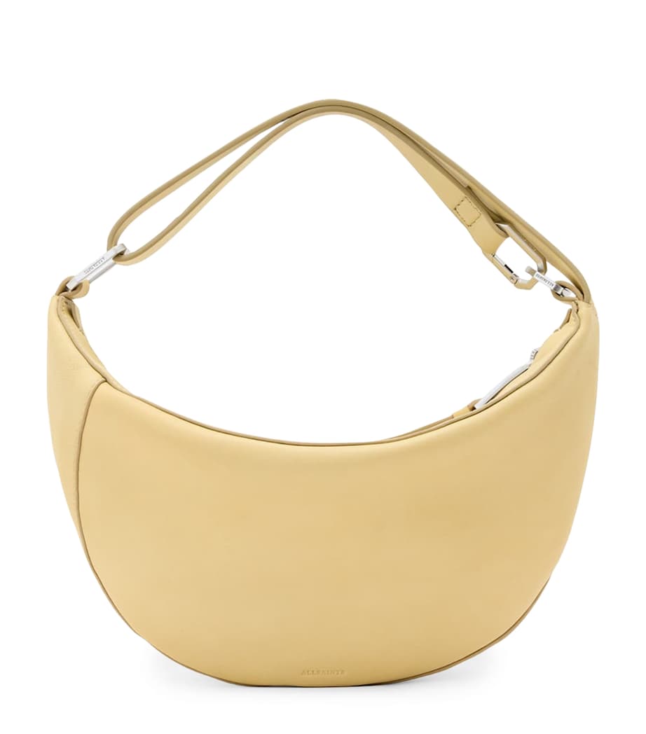 AllSaints micro Luna leather shoulder bag, UK version