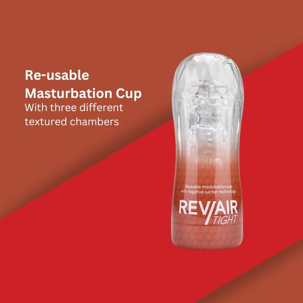 Rev-Air tight reusable masturbation cup (British brand)