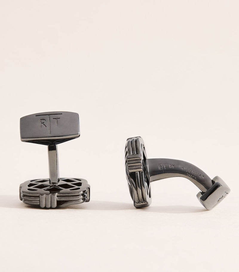 Tateossian Quad Knot Cufflinks metal 1.6cm, UK version
