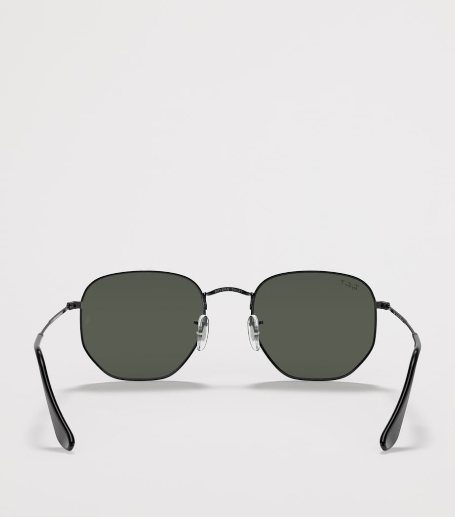 Lunettes de soleil irrégulières hexagonales en métal Ray-Ban, version UK