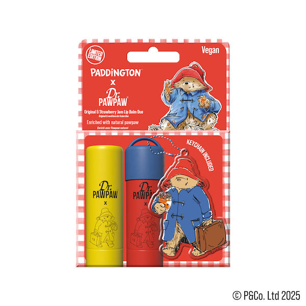 Dr.PAWPAW lip balm duo strawberry jam and original, UK version