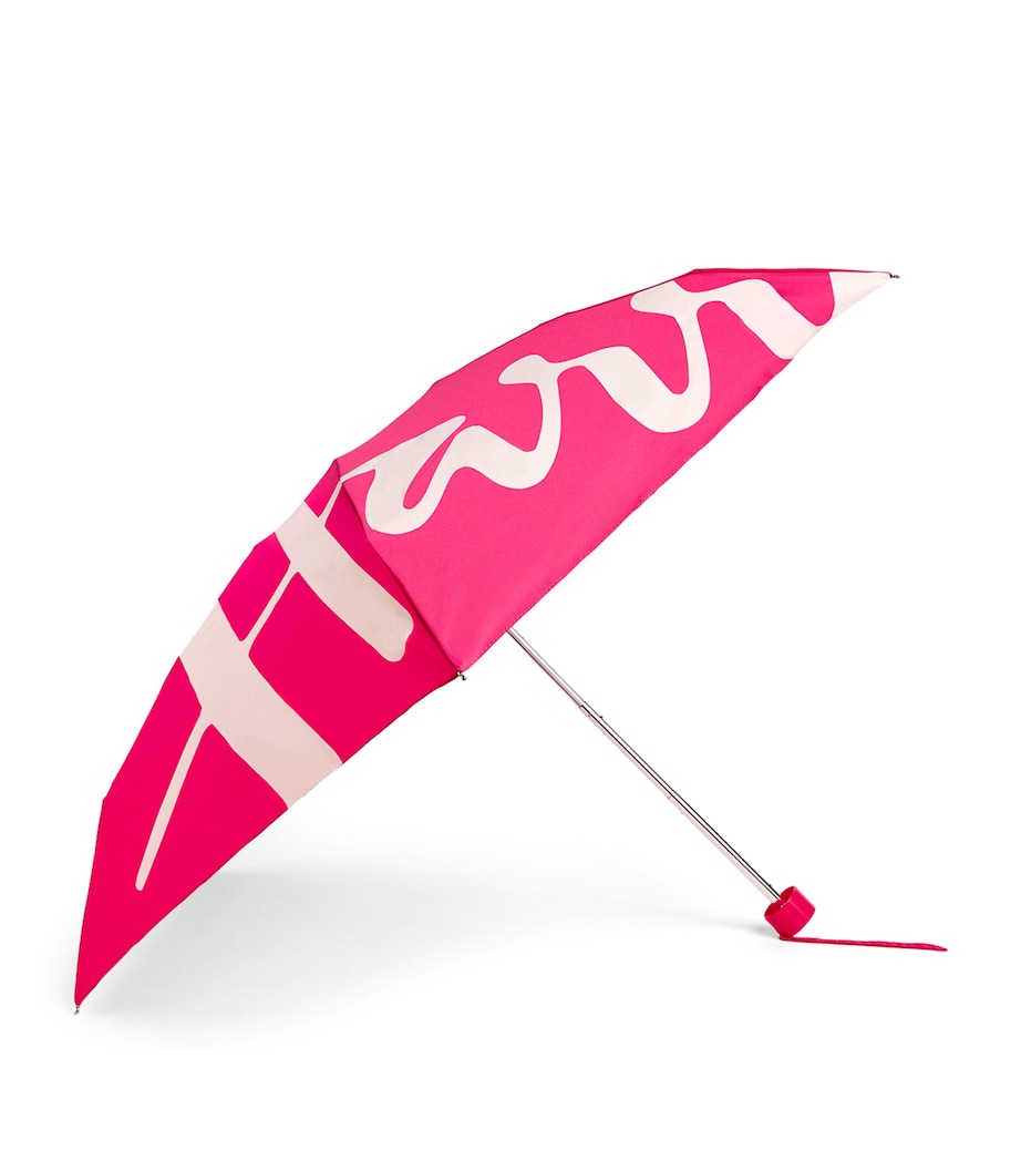 Harrods magenta logo umbrella compact size, UK version