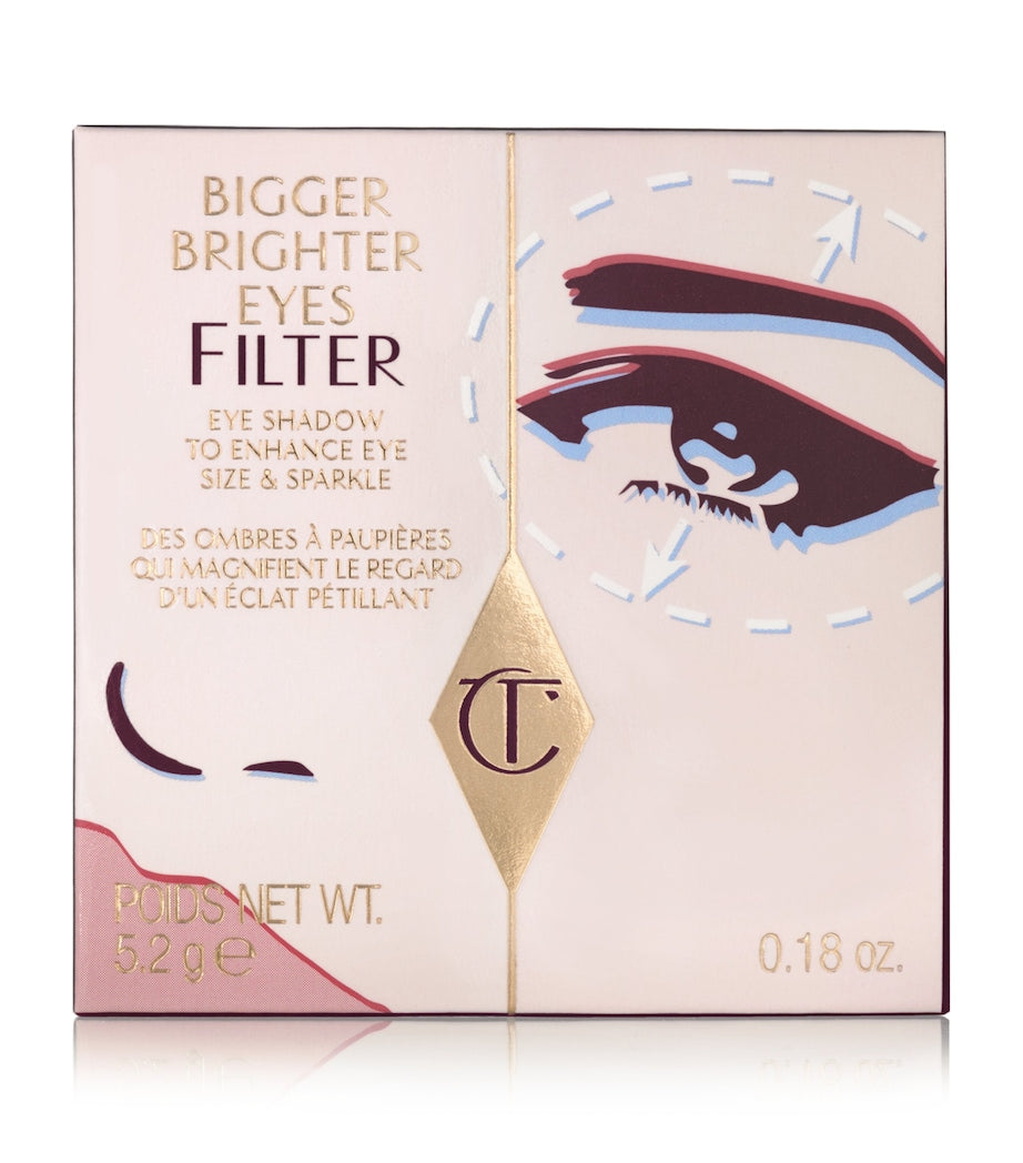 Charlotte Tilbury eye shadow palette with four shades - British product