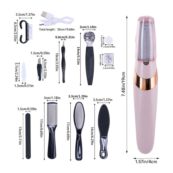 Livingandhome electric pedicure callus remover pink (British brand)