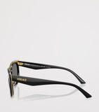 Lunettes de soleil Versace Square Medusa monture en métal doré, version UK