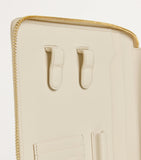 Harrods leather writing folder with A5 notebook and compartments, UK version